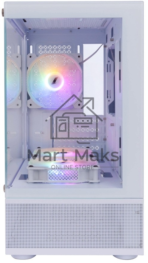 Компьютерный корпус 1STPLAYER MIKU Mi2-A White / mATX / 3x120mm LED fans / Mi2-A-WH-2F1R-W-1F1-W