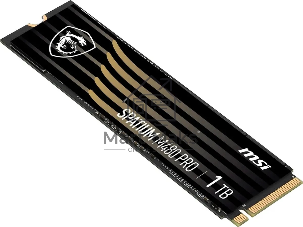 Накопитель SSD MSI SPATIUM M480 PRO, 1000GB, M.2 2280, PCIe 4.0 x4, NVMe, R/W 7400/6000