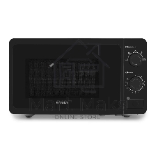 Микроволновая печь Hyundai HYM-M2010 черный, 20 л, 700 Вт, переключатели - поворотный механизм