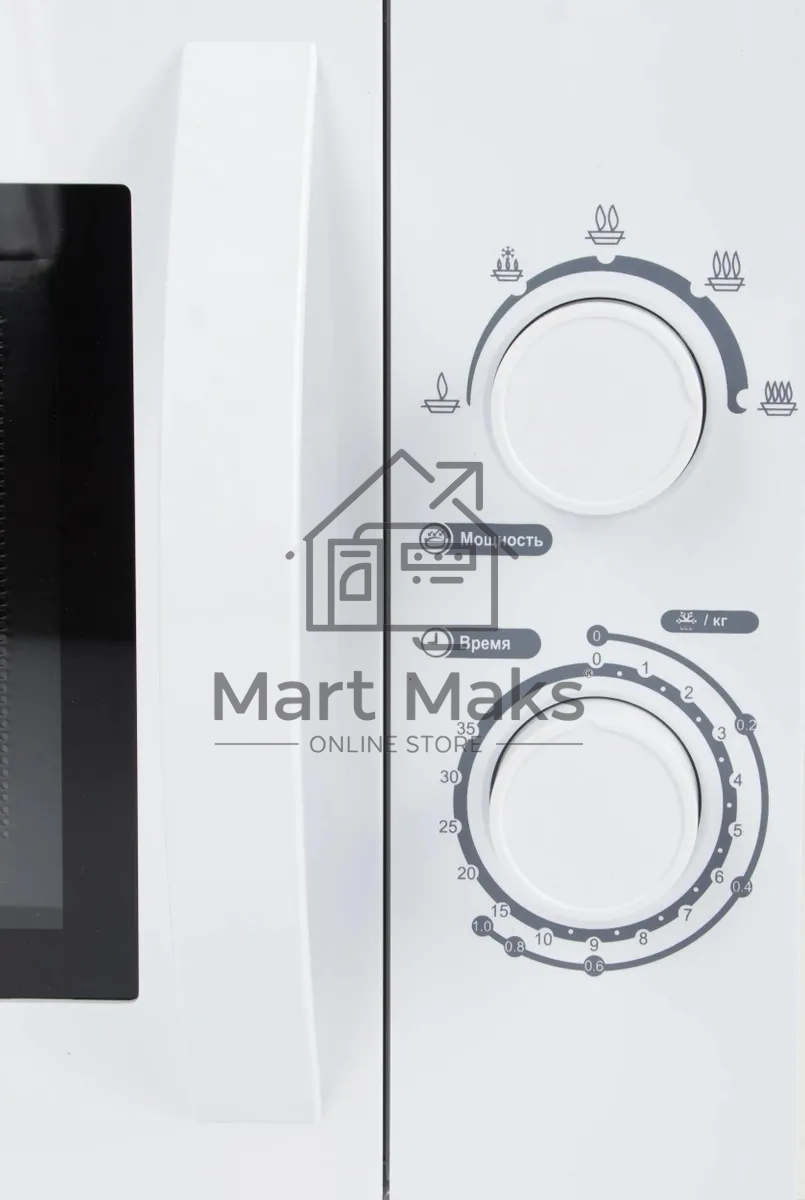Микроволновая печь Hyundai HYM-M2059 белый, 20 л, 700 Вт, переключатели - поворотный механизм