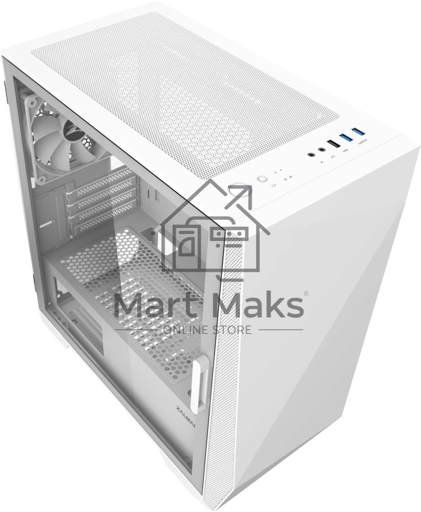Компьютерный корпус MiniTower Zalman Z1 Iceberg белый (mATX, window, FRONT 2x120mm, REAR 1x120mm, без БП) (Z1 Iceberg белый)