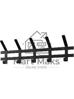 Вешалка настенная ЗМИ ТОРОНТО 5 черный ВНТ5