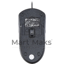 Мышь проводная Oklick 125M черный оптическая (1200dpi) USB (2but)