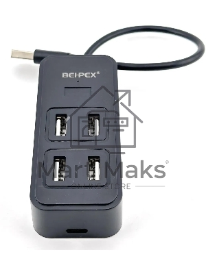 Разветвитель USB 2.0 BPH-1901T 4порт. черный