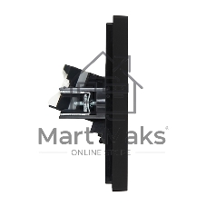 Розетка компьютерная 2-ая RJ45 кат.5E IEK FORTE&PIANO FP133 черный