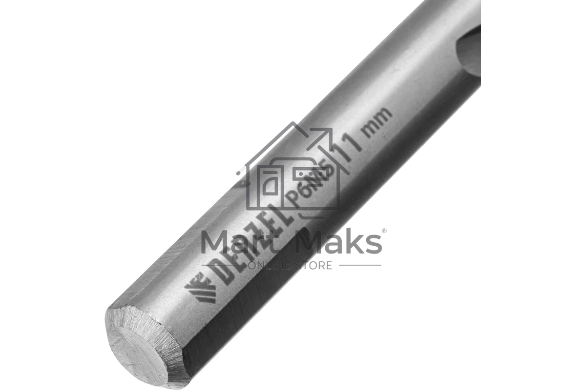Сверло спиральное по металлу Denzel 11 x 142 мм, Р6М5, Golden Tip