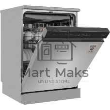 Посудомоечная машина Weissgauff DW 6038 X Inverter, нержавеющая сталь, 59.8 см, 14 компл., сушка конденсационная, 49 дБ, класс A++