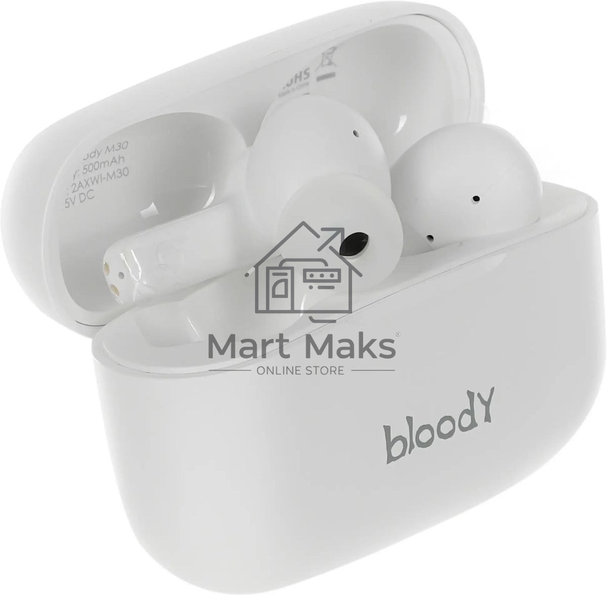 Гарнитура проводная A4Tech Bloody M30 белый BT