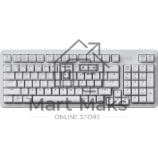 Клавиатура Logitech K868 гибридная, USB Type-A, Bluetooth, радиоканал, белый