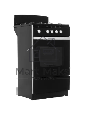 Плита газовая De Luxe 5040.38Г (Щ) черный, конфорок 4 шт, духовка 43 л, 50 см x 85 см x 50 см