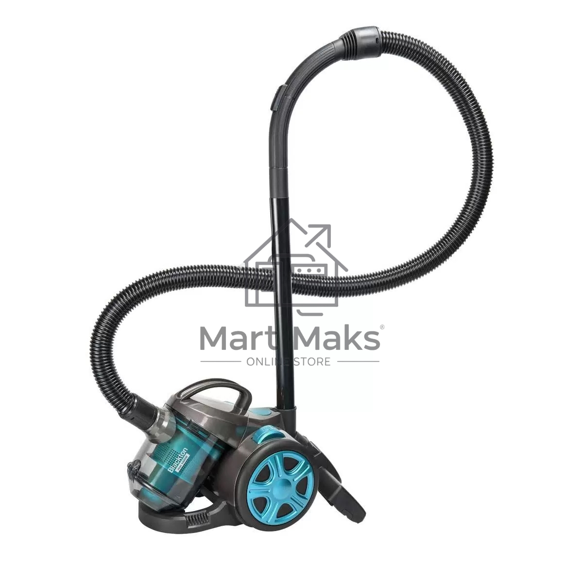 Пылесос Blackton Bt VC1802B черный/голубой, 350/1400 Вт, уборка сухая, пылесборник контейнер 2 л