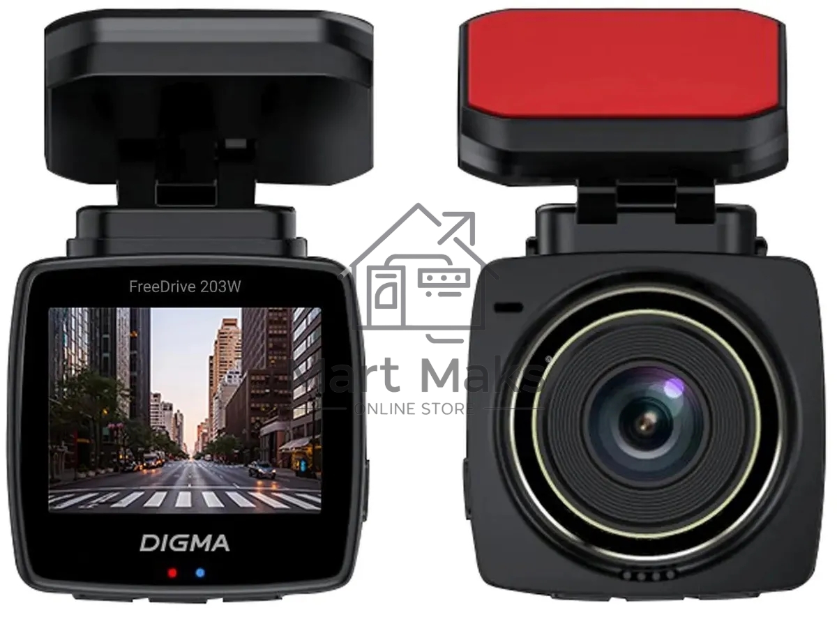 Видеорегистратор Digma FreeDrive 203W черный 2Mpix 1080x1920 1080p 120гр. MSTAR 8336
