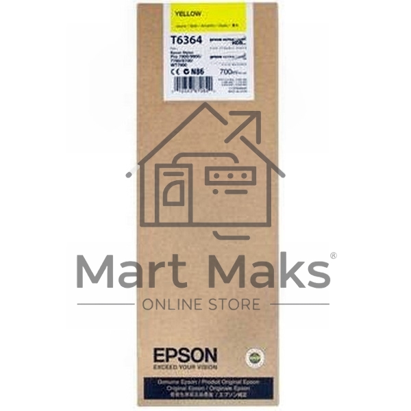 Картридж струйный Epson C13T636400 желтый (700 мл) для Stylus 7700, 7890, 7900, 9700, 9890, 9900, WT7900