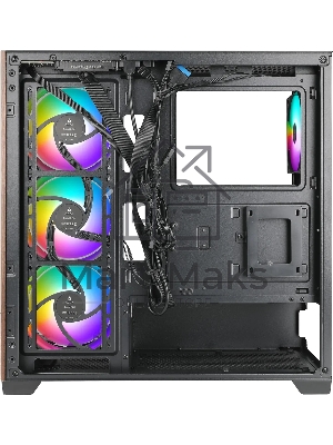 Компьютерный корпус Azza Neptune черный без БП ATX 5x120мм 2x140мм 2xUSB2.0 1xUSB3.0 audio bott PSU