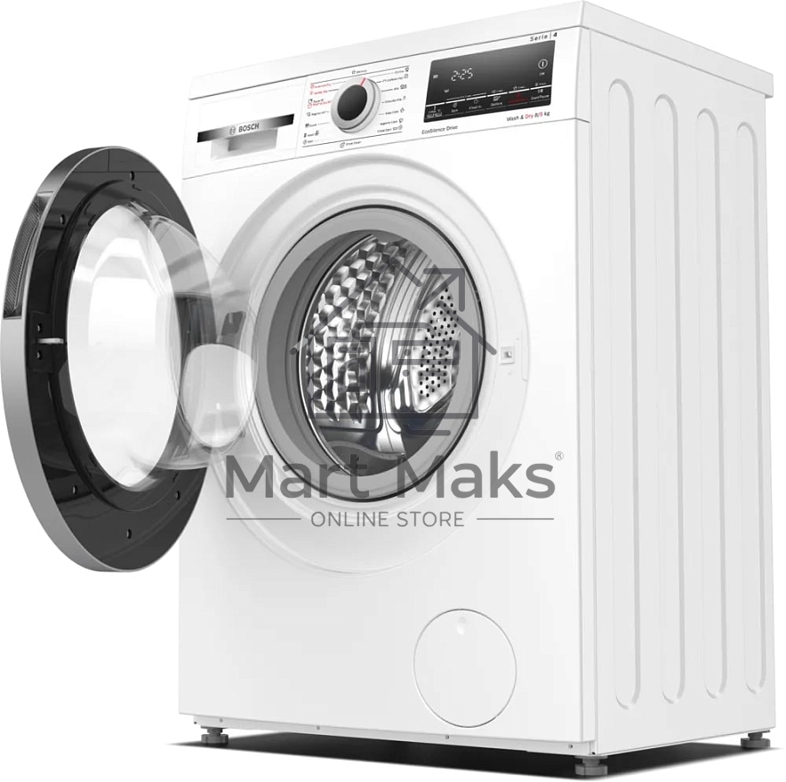 Стирально-сушильная машина Bosch WLS28460ME белый, загр.фронтальная, макс.: 8кг, 1400 об/мин, класс: A