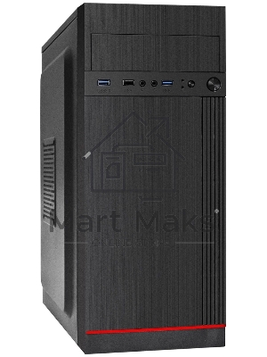 Компьютерный корпус Miditower ExeGate AA-442U2-UNS500 (ATX, БП UNS500 с вент. 12см, 1*USB+2*USB 3.0, аудио, черный)