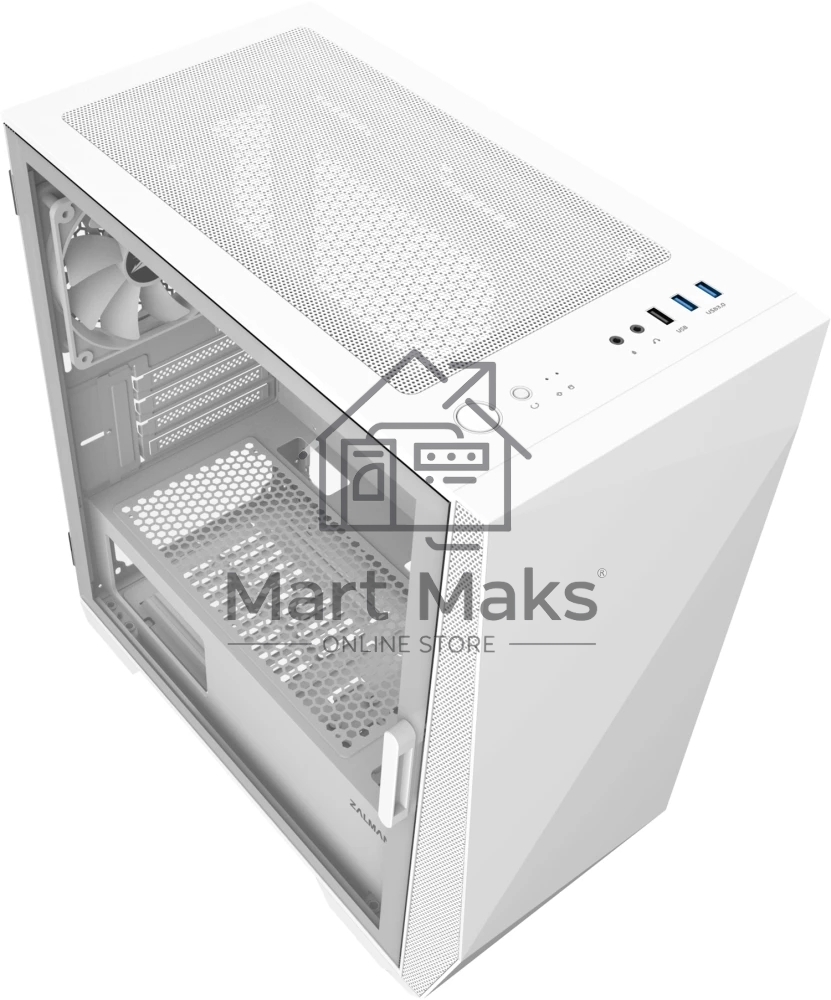 Компьютерный корпус MiniTower Zalman Z1 Iceberg белый (mATX, window, FRONT 2x120mm, REAR 1x120mm, без БП) (Z1 Iceberg белый)