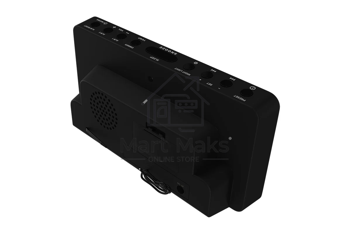 Радиобудильник Harper HCLK-5030 black - белый led