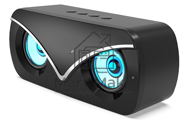 Колонка беспроводная QUMO Hawk BT5.0 10Вт FM MicroSD USB AUX подсветка 1500мА-ч