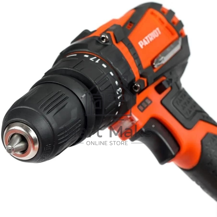 Дрель-шуруповерт аккумуляторная Patriot BR 203UES, Аккумуляторная, 20В, 2 АКБ, Кейс