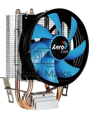 Кулер для процессора AeroCool/Formula Verkho 2 серебристый, 90 мм, алюминий/медь, 2000 об/мин, 25 дБ, 4 pin, 110 Вт, 125 мм