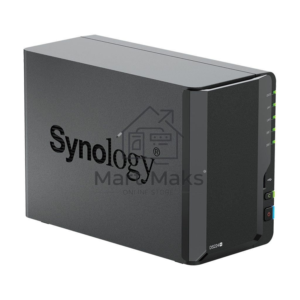 СХД настольное исполнение SYNOLOGY 2BAY NO HDD DS224+