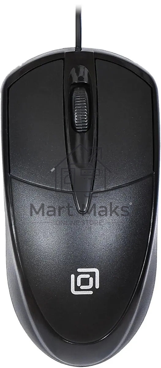 Мышь проводная Oklick 125M черный оптическая (1200dpi) USB (2but)