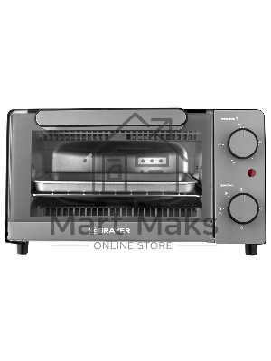 Мини-печь BRAYER BR2600 1200 Вт, 9 л, серебристый