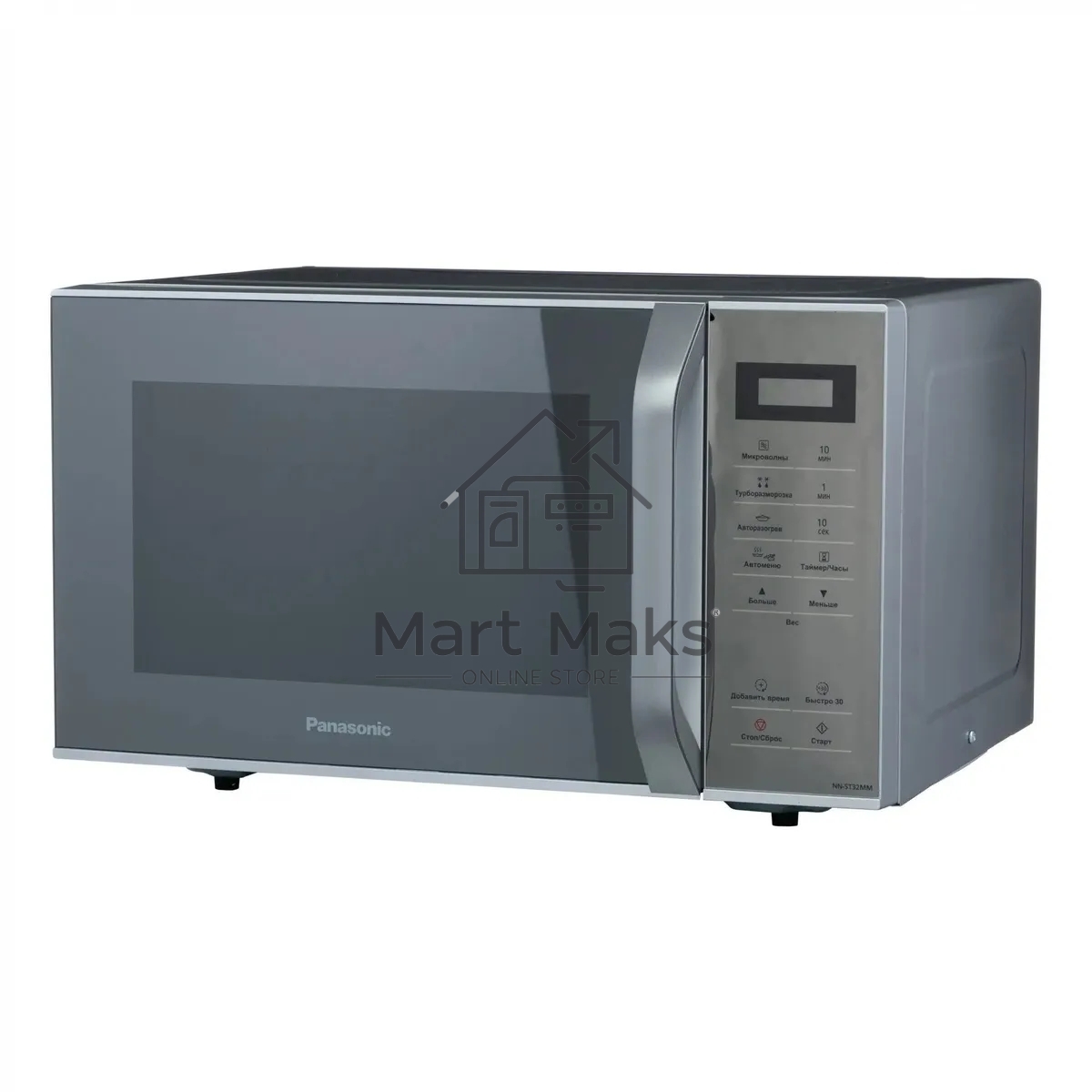 Микроволновая печь Panasonic NN-ST32MMZPE металик, 25 л 800 Вт, переключатели - сенсор