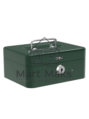 Сейф для денег Deli ET504 90х 200х 160 мм, ключевой, зеленый