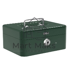 Сейф для денег Deli ET504 90х 200х 160 мм, ключевой, зеленый Сейф для денег Deli ET504 90х 200х 160 мм, ключевой, зеленый