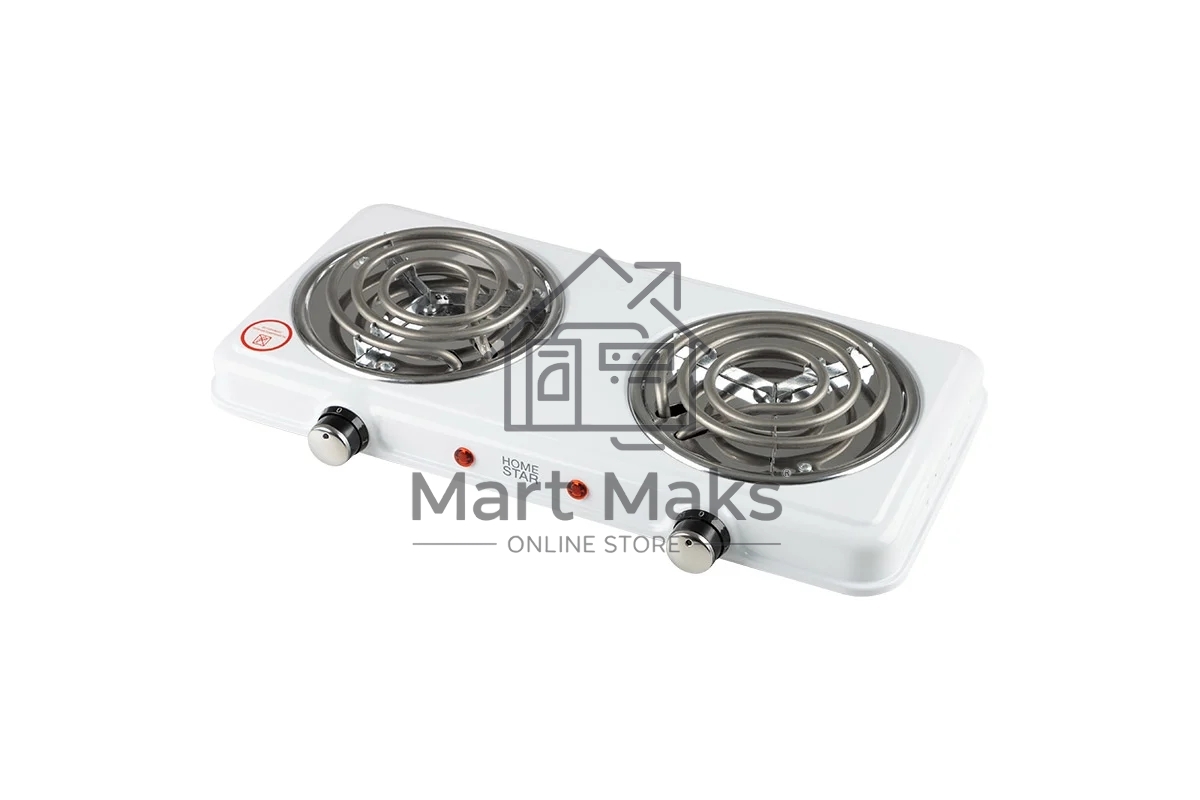 Плитка электрическая HOMESTAR HS-1109, 2 конф, белый, ТЭН