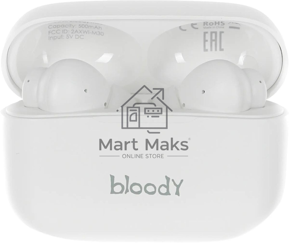 Гарнитура проводная A4Tech Bloody M30 белый BT