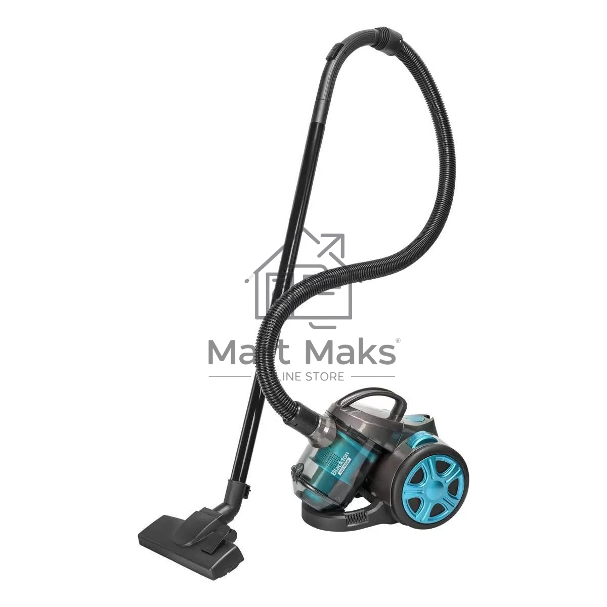 Пылесос Blackton Bt VC1802B черный/голубой, 350/1400 Вт, уборка сухая, пылесборник контейнер 2 л