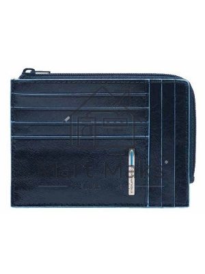 Чехол для кредитных карт Piquadro Blue Square PU1243B2R/BLU2 синий натур.кожа
