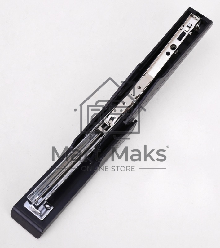 Степлер настольный Deli E0463Black Exceed 24/6 26/6 (25 листов) черный, 100 скоб, металл закрытый/открытый, коробка