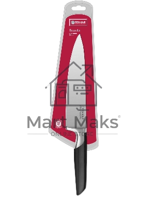 Нож Rondell Brando RD-1436 стальной поварской лезв.200мм черный блистер