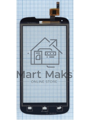 Сенсорное стекло (тачскрин) для Huawei Ascend Y520 (D2Y520-U22), черное