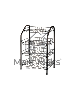 Этажерка для обуви NIKA ЭТ2/А,медный антик,4 полки 700*465*300 Этажерка для обуви NIKA ЭТ2/А,медный антик,4 полки 700*465*300