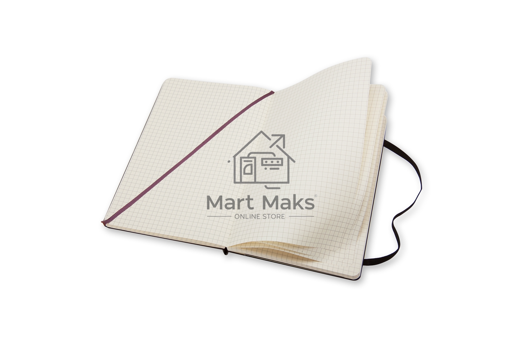 Блокнот Moleskine CLASSIC QP061 Large 130х210мм, 240 страниц, клетка, твердая обложка, черный
