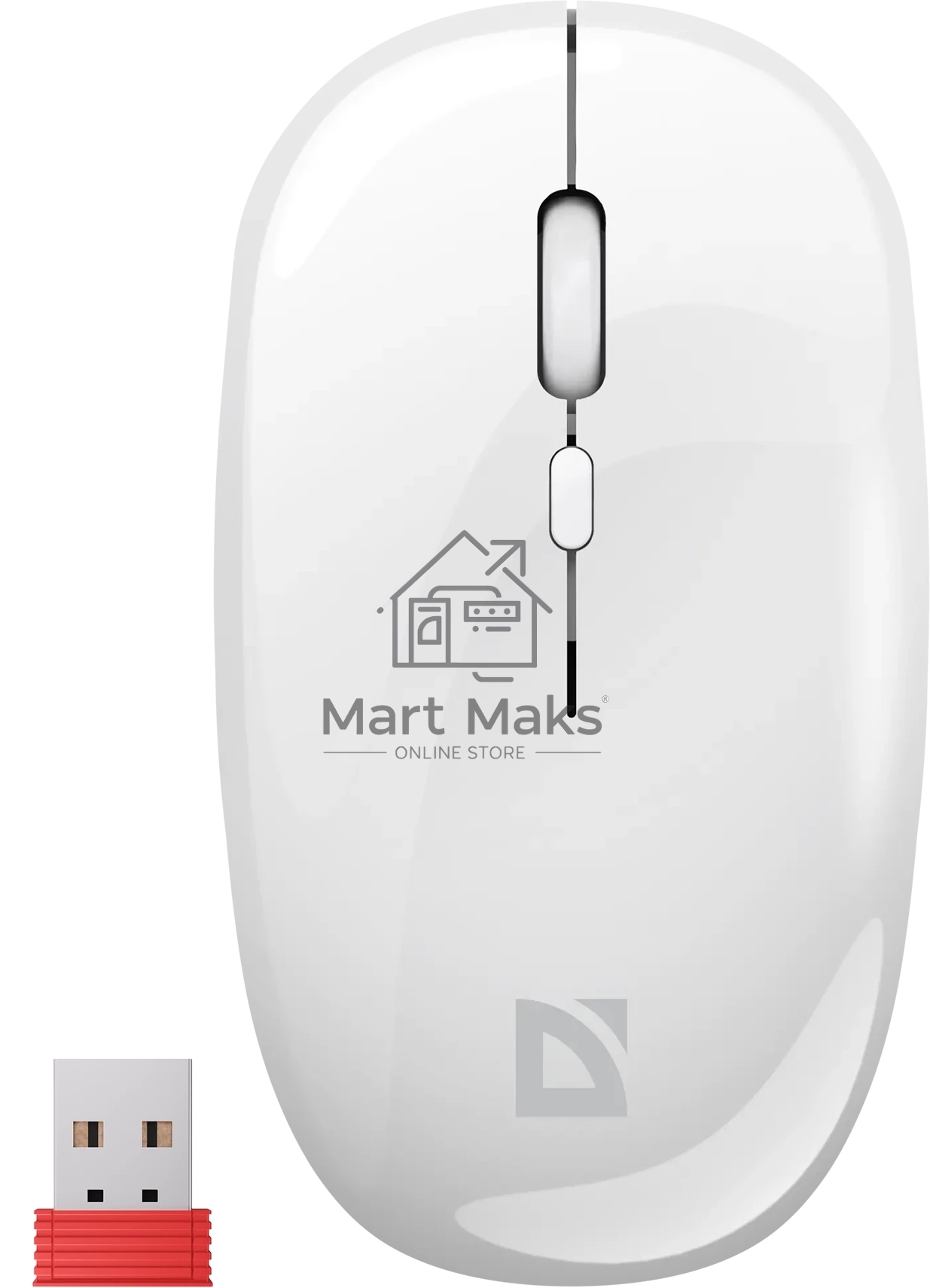 Мышь беспроводная Defender Calessa MB-252 белый, 3200 dpi, радиоканал, Bluetooth, USB, кнопки - 4