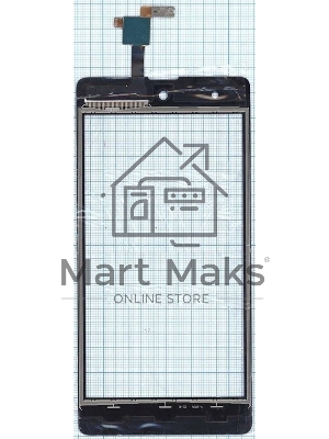 Сенсорное стекло (тачскрин) для Micromax Q349 Canvas Selfie 4, черное