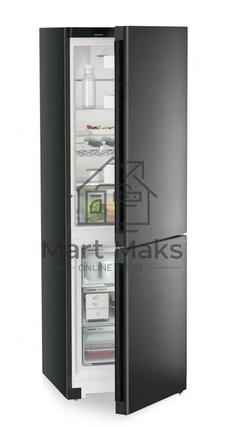 Холодильник Liebherr CNBDB 5223-22 001 черная нержавеющая сталь двухкамерный 225/94л морозилка снизу, No Frost
