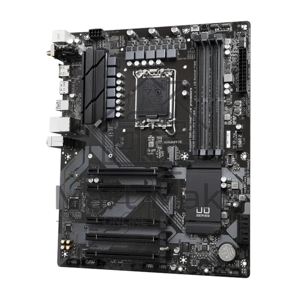 Материнская плата Gigabyte B760 DS3H AX DDR4, LGA 1700, Intel B760, 4xDDR4, 4xSATA, 2xM.2, 1xPCIe 4.0 x16, 4xPCIe 3.0 x1, 1xHDMI, 1xDP, 1x 1Gb LAN, 4xUSB-A 2.0, 1xUSB-A 3.2 Gen 2, 1xUSB-C 3.2 Gen 2, 3x3.5 мм, 7.1, ATX.