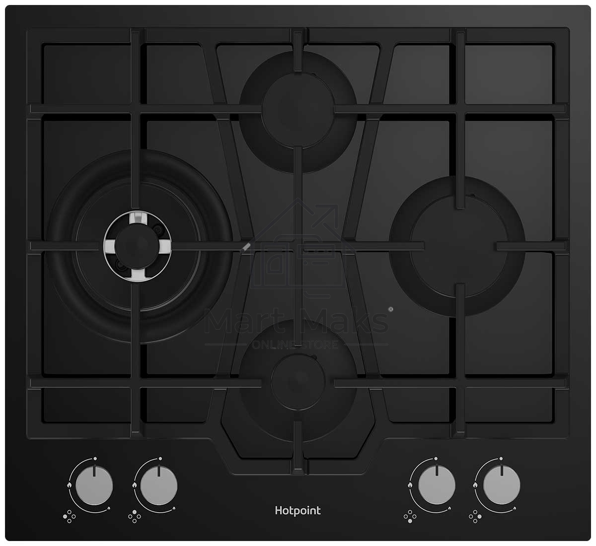 Газовая варочная поверхность Hotpoint HG 62FD/BK черный