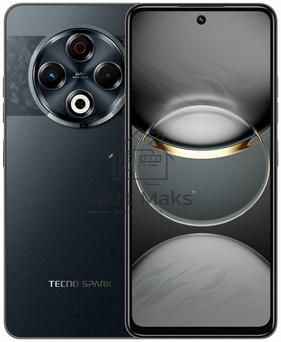 Смартфон Tecno SPARK 30, 8/128Gb, черный