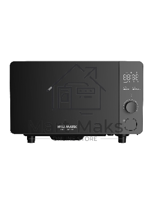 Микроволновая печь Willmark WMO-206SG графитовый, 20 л, 700 Вт, переключатели - поворотный механизм/сенсор
