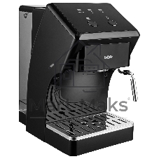 Кофеварка рожковая BBK CM1502 черный, исп. кофе - молотый, 1,5 л, 1050 Вт, 15 Бар
