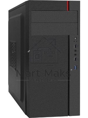 Компьютерный корпус Miditower ExeGate AA-440U-UNS500 (ATX, БП UNS500 с вент. 12см, 2*USB+1*USB 3.0, аудио, черный)