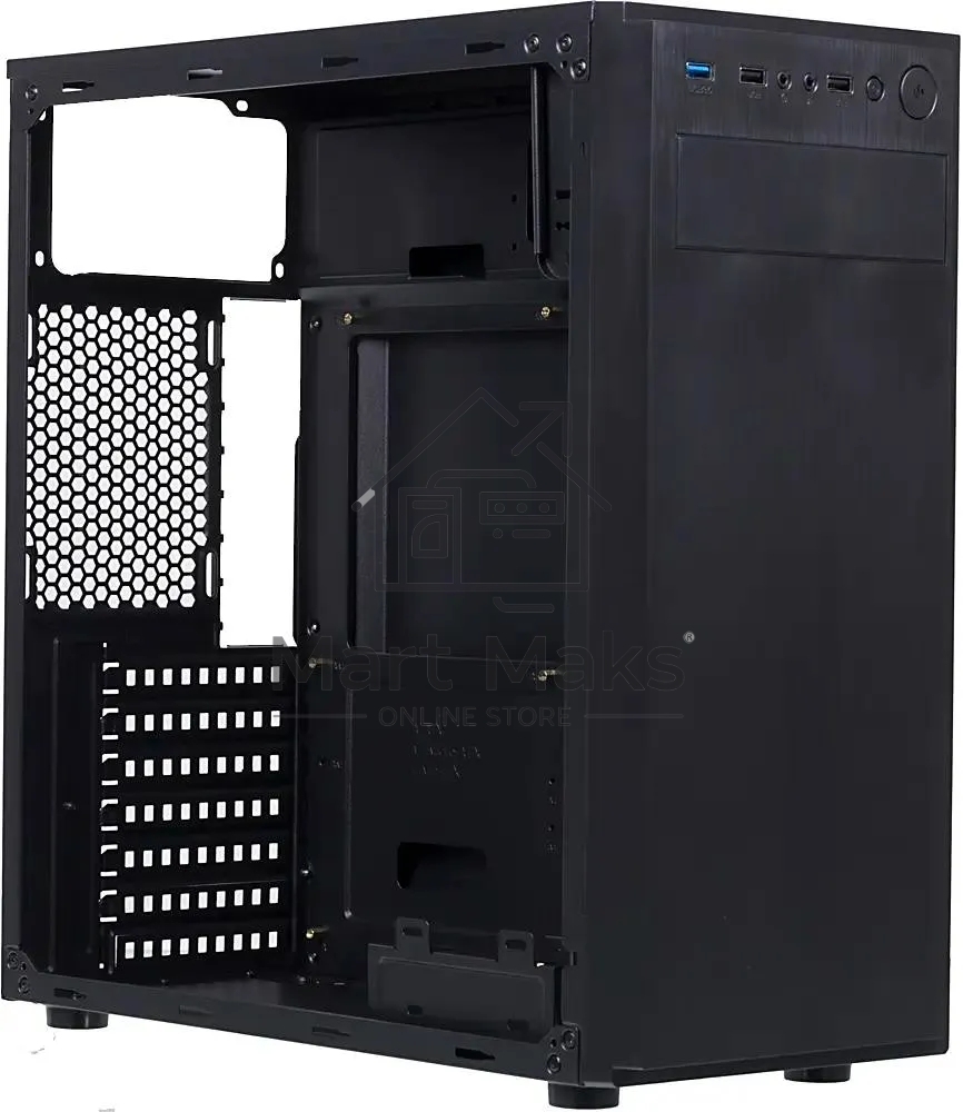 Компьютерный корпус Accord JP-II черный без БП ATX 1x80mm 2xUSB2.0 1xUSB3.0 audio